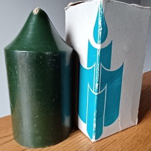 Vintage PartyLite Evergreen Scented 3 x 6 Pillar Candle